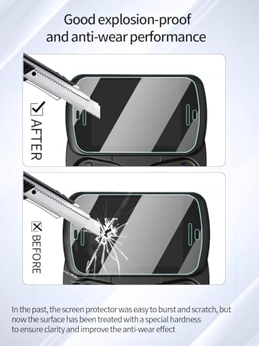 Screen Protector for ANBERNIC RG Slide Handheld Game Console, Anti-Scratch 9H Hardness Touch Sensitive Edges Bubble Free Easy to Install,2 Pack.
