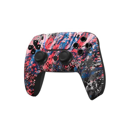 Custom Controllerzz Custom Wireless Controller Compatible with PS5 - Multiple Designs Available (Glacier Burn) - color: Glacier Burn