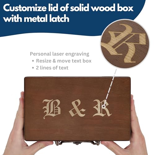 WE Games Personalized Mexican Train Dominoes in Wooden Treasure Box, Dominoes Set for Adults, Customized Gifts