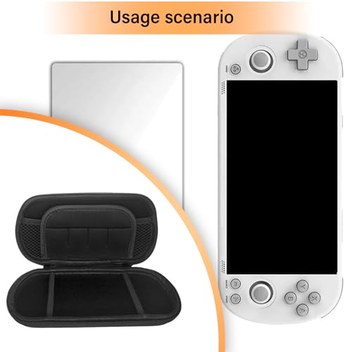 BAIMOQI Game Console Organizers Bag & Tempered Glass Screen Protector AntiScratch Clear Protector Film