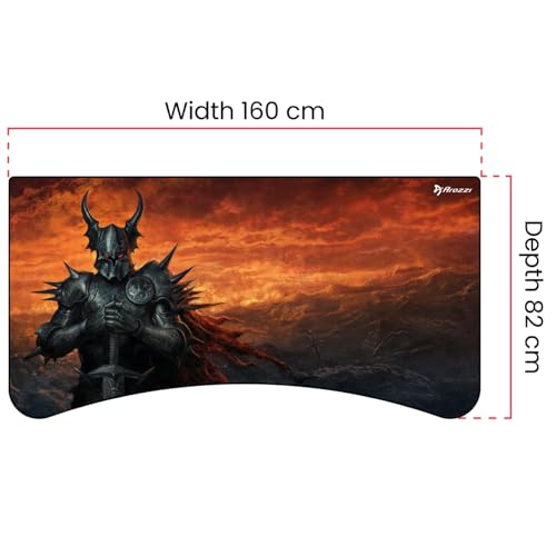 Arozzi Arena Gaming Desk Pad D016 | Full Desk Mouse Pad, Washable Desk Mat, Anti-Slip Rubber Base, Water-Resistant Surface - color: D016