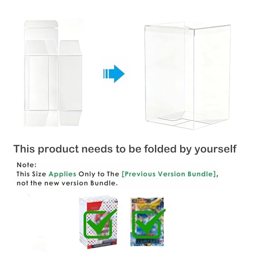 8PCS Plastic Protector Case for Booster Bundle, Foldable Display Box Clear Booster Bundle/Build&Battle Collectors Cards Protector Storage (Will NOT fit Ascended Heroes or Perfect Order)
