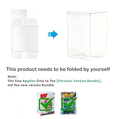 8PCS Plastic Protector Case for Booster Bundle, Foldable Display Box Clear Booster Bundle/Build&Battle Collectors Cards Protector Storage (Will NOT fit Ascended Heroes or Perfect Order)