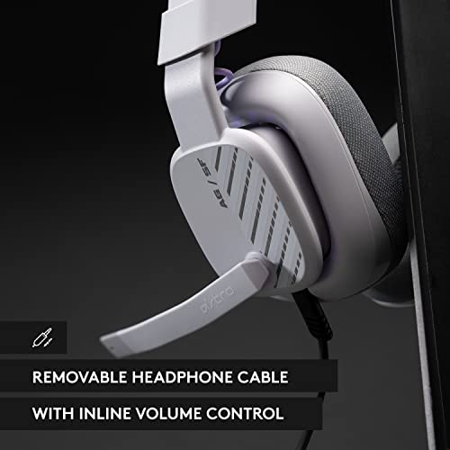 Logitech G Astro A10 Gen 2 Cross-Platform Wired Gaming Headset - Grey | 3.5mm Headphone Jack, 32mm Drivers, Flip-to-Mute Mic, Over-Ear Cup Design - color: Grey
