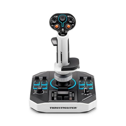 Thrustmaster Sol-R1 Hall-Effect Space Combat Flight Sim Joystick - PC | 44 programable actions buttons, detachable ambidextrous grip, central throttle, 2 triggers, ministick, backlit design - style: Sol-R1 Flight Stick
