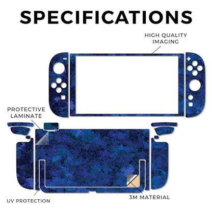 Gaming Skin Compatible with Nintendo Switch 2 Console Only - Blue Ice - Premium 3M Vinyl Protective Wrap Decal Cover - Easy to Apply | Crafted in The USA by MightySkins - color: Blue Ice, size: Switch 2 Console Skin Only, style: Matte Finish