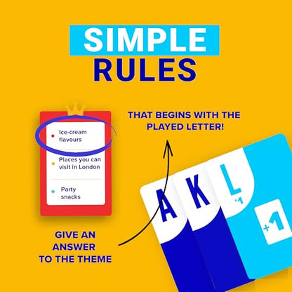 SAVANA Crack List - The Crack-You-Up Categories Card Game | 2+ Players | Quick and Hilarious Game for Kids, Teens and Adults | Family Board Games