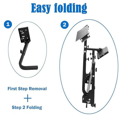 Marada Racing Wheel Stand Adjustable Fit for Logitech G29 G920 G923, for Thrustmaster T80 T300 RS GT, for PXN Foldable Steering Wheel Pedal Shift Not Include