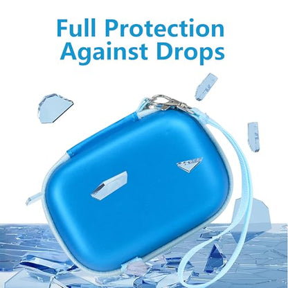 Leayjeen Kids Camera Case for Goopow/Mgaolo Kids Camera-Dark Blue | Fits CIMELR/Seckton/OZMI Kids Toy Cameras and Children Digital Camera,Shockproof Water-Resistant Hard EVA Shell(Case Only) - color: Blue-SY