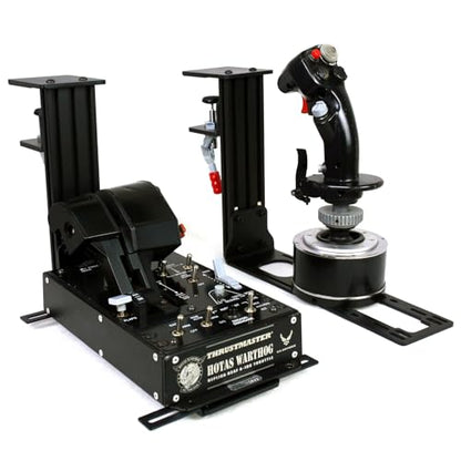 Meza-Set of 2 Heavy Duty Hotas Desk Mounts Compatible with Logitech G X52/X52 Pro/X56/X56 Rhino/Thrustmaster T.16000M FCS/TCA Officer Pack Airbus