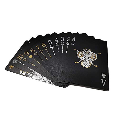 ACELION Waterproof Playing Cards, Plastic Playing Cards, Deck of Cards, Gift Poker Cards (Black Dragon) - color: Black Dragon
