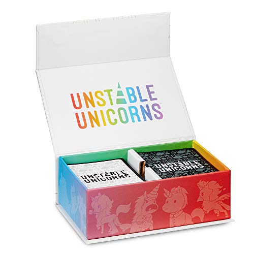 Unstable Games Unstable Unicorns Card Game - Strategy Party Game for 2-8 Players, Ages 8 and Up - Funny Family Game Night Card Game from the Creators of Here to Slay - style: Unstable Unicorns Base game