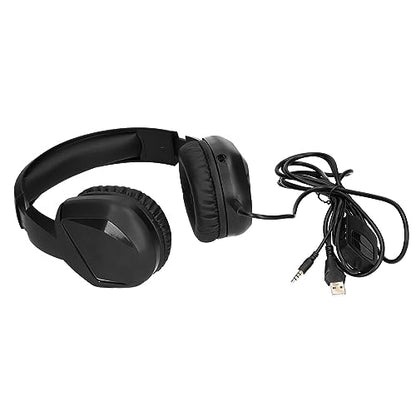 Wired Stereo Gaming Headset with Detachable Microphone for PCs Laptops and Game Consoles Comfortable Design (with 3.5mm Plug) - size: With 3.5mm plug
