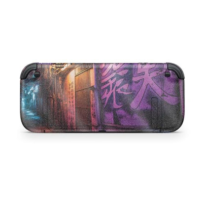 Glossy Glitter Gaming Skin Compatible with Nintendo Switch 2 Console Only - Neon Alley - Premium 3M Vinyl Protective Wrap Decal Cover - Easy to Apply | Crafted in The USA by MightySkins - color: Neon Alley, size: Switch 2 Console Skin Only, style: Glossy