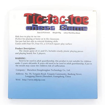 Tic Tac Toe Board Game, Classical Family Board Game | Children's Tic Tac Toe Game, Plastic tic tac Toe Game, Board Size 15 X 15 cm