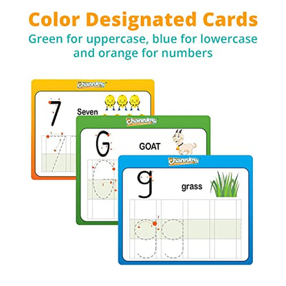 Channie’s My First Dry Erase Number and Alphabet Flashcards for Kids Ages 3-5, 26 Visual ABC Flash Cards for Letter Tracing + 10 Number Kindergarten Flash Cards, Reusable & Fun - style: My First Alphabet & Number Dry Erase Flash Cards
