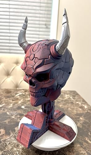 Gaming Headphone & Controller Stand Skull Design – Desk Organizer for Game Controllers & Headsets – 3D Printed Gamer Decor Gift