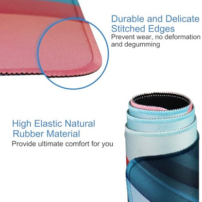 Extra Large Gaming Mouse Pad 31.5 x 11.8 in, Waterproof Mousepad with Stitched Edges, Premium Microfiber Cloth Surface, Non-Slip Base Keyboard Desk Mat for Home Office Gaming, Desktop Blue Red - color: Desktop Blue Red, size: 31.5L x 11.8W inches