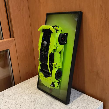 Display Wallboard for LEGO Technic Lamborghini 42161 Race Car Model Kit, Home or Office Decorative Wall Panels,Adult Collectibles Wall Mount Frame (No Car Included) (42161 Display Wallboard)