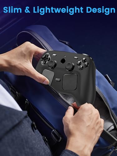 Oshmirian Case Cover for Steam Controller 2 2026,Soft Silicone Protector Cover,Skin Case for Steam Controller 2 with Button Cap, Anti-Scratch,Shockproof,Black - color: Black
