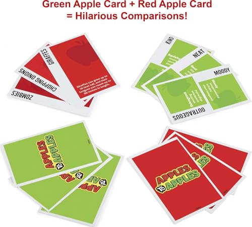 Mattel Games Apples to Apples Game of Comparisons for Parties & Family Reunions with 500+ Cards for 4 to 8 Players - style: Classic