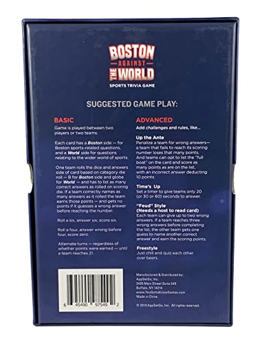 You Gotta Know Boston Against the World - Sports Trivia Game