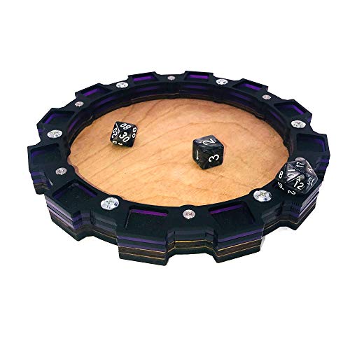 Dice Tray C4Labs Sprocket Design for Gaming, Tabletop, RPG ~ Purple - color: Purple