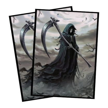(Grim Reaper) 100% Hand-Drawn 100ct Textured Matte TCG/MTG Card Art Sleeves by Realm Guard - style: Art Sleeves