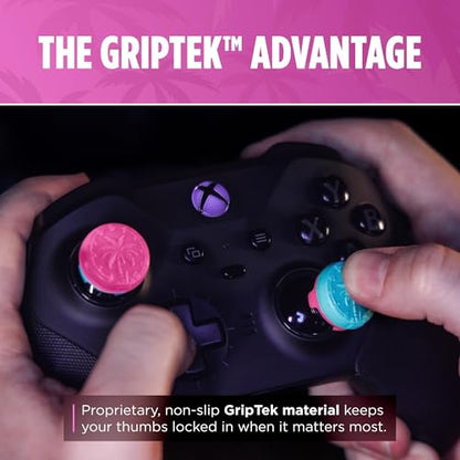 KontrolFreek Action Adventure Performance Thumbsticks – Heist Edition for Xbox One & Xbox Series X|S Controller | Pink/Blue