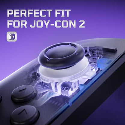 eXtremeRate Replacement 3D Joystick for Nintendo Switch 2 JoyCon, Controller Left Right Analog Stick Thumbsticks with Repair Tools for JoyCon 2, Multi-Colors Options - White - color: White