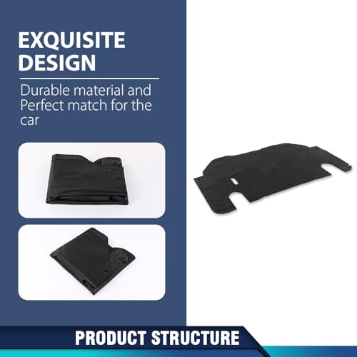 PIT66 Hood Insulation Pad 1/2" with Clips Compatible with Ford Ranger 1993-1997 - style: 1993-1997 Ford Ranger
