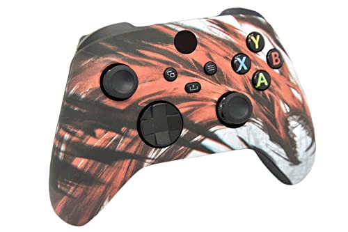 Hand Airbrushed Fade Custom Controller Compatible with Xbox Series X/S & Xbox One (Series X/S Red Dragon) - color: Series X/S Red Dragon