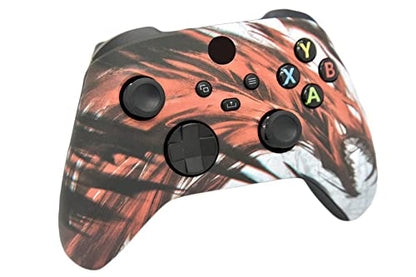 Hand Airbrushed Fade Custom Controller Compatible with Xbox Series X/S & Xbox One (Series X/S Red Dragon) - color: Series X/S Red Dragon