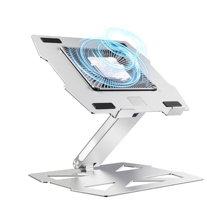 Peltier Laptop Cooler Stand - Thermoelectric Cooling Pad for 12-19" Laptops, Detachable Design with Height/Angle Adjustment, Ultra-Quiet Cooling for Gaming&Office