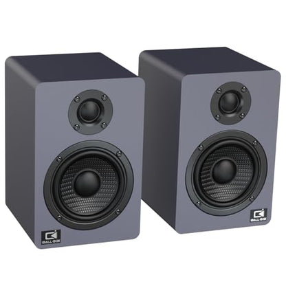 H2 Bookshelf Speakers, 60W Stereo, Record Player/Computers Speakers, DSP, Carbon-Fiber Woofer, Silk Tweeter, Optical/USB-C/AUX, Bluetooth 5.3, Slate Blue - color: slate blue