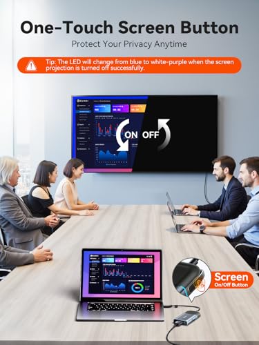 QUUGE USB-C Hub, 6 in 1 4K HDMI Dock, 100W PD, SD/TF Card Reader, Laptops | 100W PD input, 10Gbps data port, SD and TF card access, screen privacy button, aluminum housing, for travel and hybrid work - style: QC601【1 × HDMI + 2 × USB-A + PD 100W + SD & TF