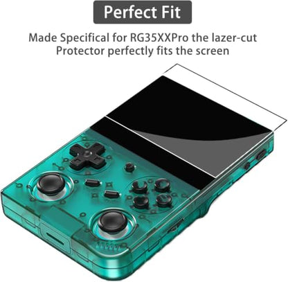 Tempered Glass Screen Protector Film For Anbernic RG35XX Pro Handheld Game Console,2 Pack HD Clear Anti-Scratch Anti-Fingerprint Screen Guard For Anbernic RG35XX Pro Retro Gaming Accessories