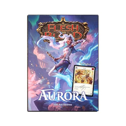 Dragon Shield | Flesh & Blood Art Sleeves | 100 CT - Smooth & Tough Premium TCG Sleeves | Compatible with Pokemon, One Piece & Magic the Gathering | Aurora - color: Aurora