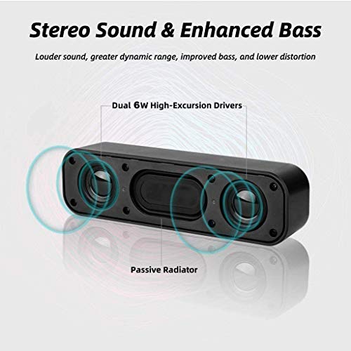 USB Computer Speakers,Laptop Speakers Wired USB Powered,Portable Mini Sound Bar PC Speakers for Windows PC,Desktop Computer,Laptops and Checkout Counter with Stereo Sound - size: H008