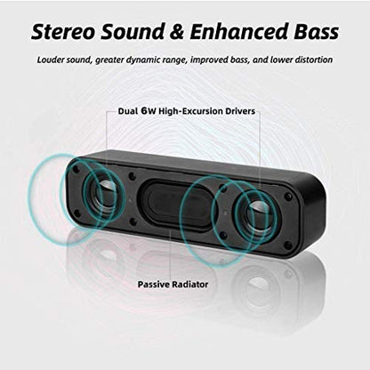 USB Computer Speakers,Laptop Speakers Wired USB Powered,Portable Mini Sound Bar PC Speakers for Windows PC,Desktop Computer,Laptops and Checkout Counter with Stereo Sound - size: H008