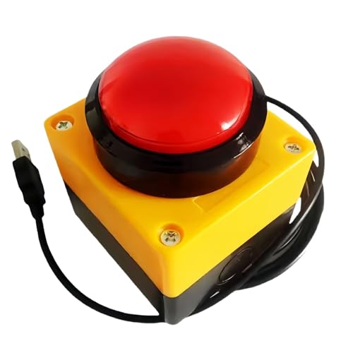 Programmable USB Macro Keyboard, Major Policy Decision Buttons, One Handed Gaming PC Switch Control Keyboard, USB Flash Drive with Customized Program, Default Enter Function, Red - color: Programmable / Black&Red / Default Enter