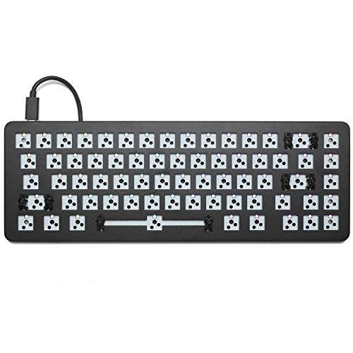 Drop ALT Mechanical Keyboard — 65% (67 Key) Gaming Keyboard, Hot-Swap Switches, Programmable Macros, RGB LED Backlighting, USB-C, Doubleshot PBT, Aluminum Frame (Barebones, Black) - color: Black, style: Barebones
