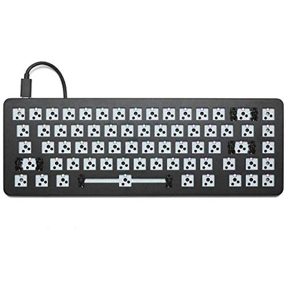 Drop ALT Mechanical Keyboard — 65% (67 Key) Gaming Keyboard, Hot-Swap Switches, Programmable Macros, RGB LED Backlighting, USB-C, Doubleshot PBT, Aluminum Frame (Barebones, Black) - color: Black, style: Barebones