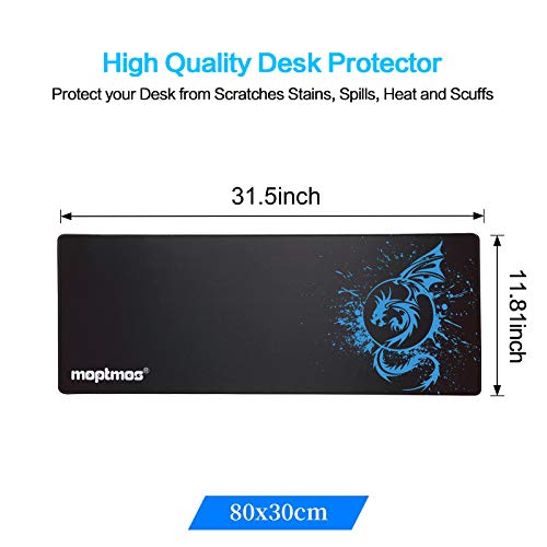 A-Blue Extended Speed Gaming Mouse Mat - Fly Dragon Gamer Office Computer Mouse Mat - color: A-Blue