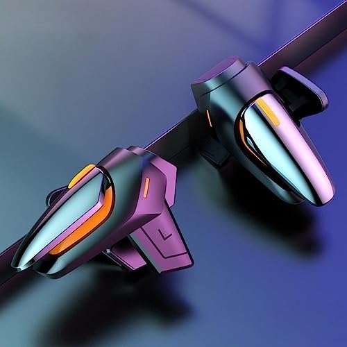PUBG Mobile Game Triggers, High Sensitive Shoot Aim Gaming Controller Gamepad Grip Joysticks Buttons, Support iOS/Android Smartphone - color: 4 Finger Operation