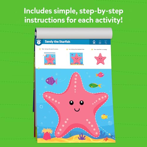 Skillmatics Scissor Skills Preschool Activity Book – Snip Snip Animals | 25 Cutting Activities for Preschoolers, 2 Child–Safe Scissors, Felt Craft Kit, Fun Gift for Kids Ages 3, 4, 5, 6, 7 - style: 5. Animals