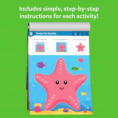 Skillmatics Scissor Skills Preschool Activity Book – Snip Snip Animals | 25 Cutting Activities for Preschoolers, 2 Child–Safe Scissors, Felt Craft Kit, Fun Gift for Kids Ages 3, 4, 5, 6, 7 - style: 5. Animals