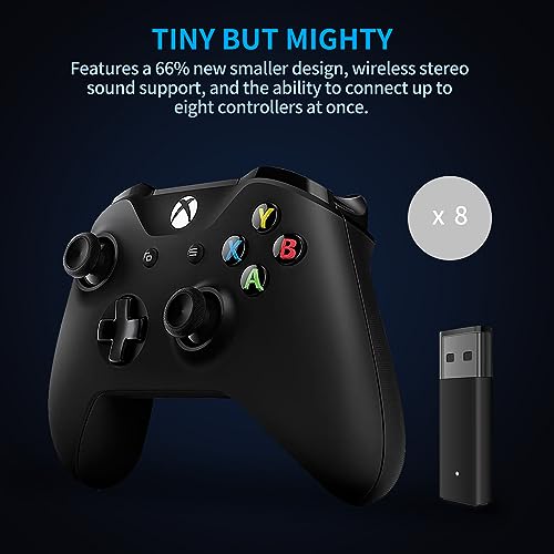 Wireless Adapter with Original IC Chip Compatible with Xbox One Controller for PC Windows 10 11