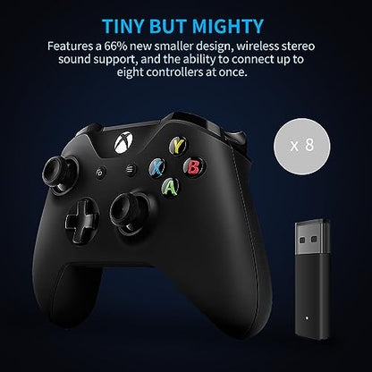 Wireless Adapter with Original IC Chip Compatible with Xbox One Controller for PC Windows 10 11