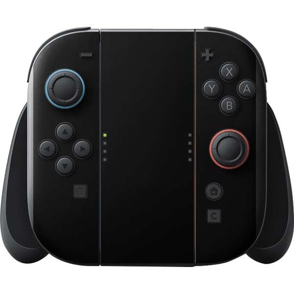 Skinit Decal Skin for Nintendo Switch 2 with Joy-Con, Solid Black | Solid Black design, Nintendo Switch 2 with Joy-Con, 3M vinyl wrap, Scratch-resistant, Residue-free removal - color: Black - SOLIDXBK